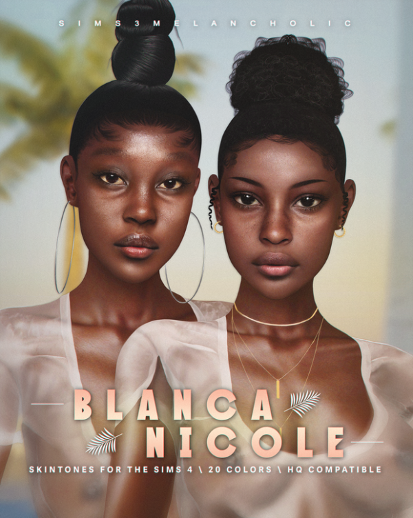Alpha BLANCA NICOLE SKINS sims by simsfinds - The Sims 4 Custom Content