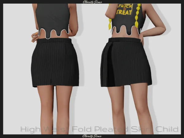 Alpha Skirt Child by clarity-sims - The Sims 4 Custom Content