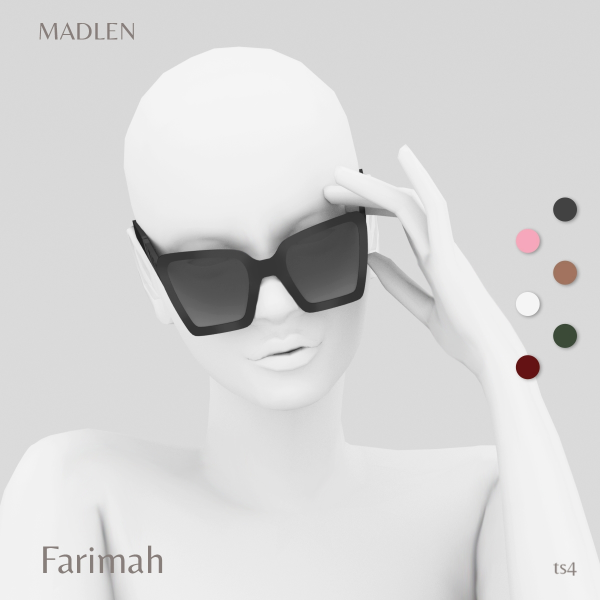 Maxis Match Farimah Sunglasses by madlensims - The Sims 4 Custom Content