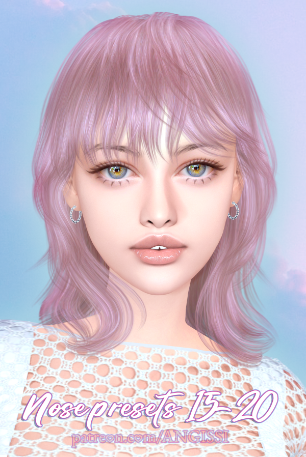 Alpha Nose presets n15 20 by simsfinds - The Sims 4 Custom Content