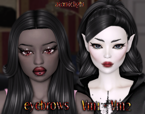 Mix Eyebrows Vm1 Vm2 by simsfinds - The Sims 4 Custom Content
