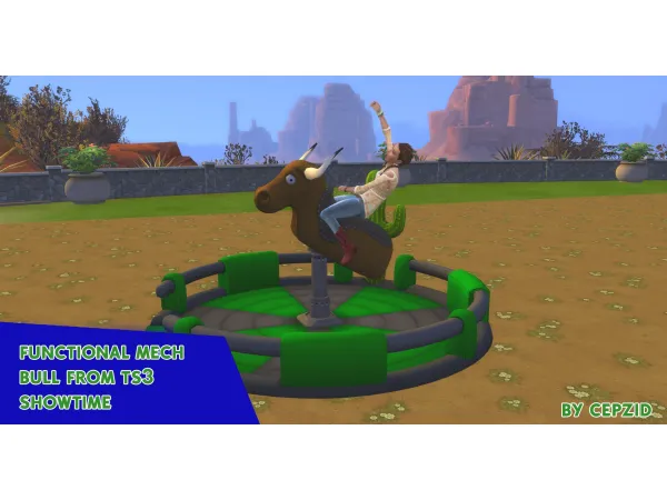 Mix Functional MechBull Mod From Showtime by simsfinds - The Sims 4 Custom Content