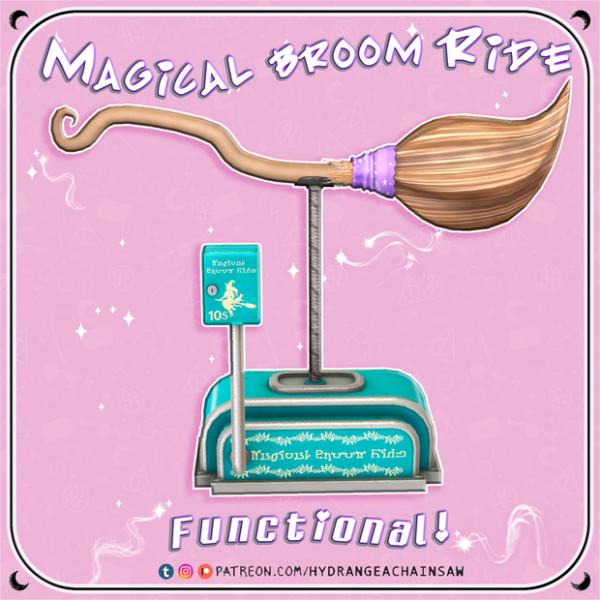 Mix Magical Broom Ride by hydrangeachainsaw - The Sims 4 Custom Content