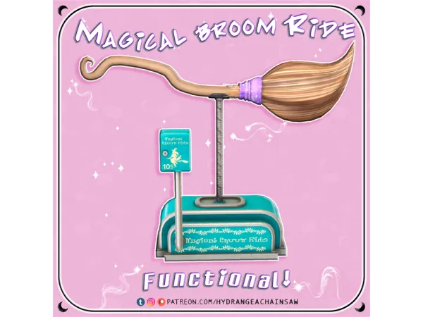 Mix Magical Broom Ride - The Sims 4 Custom Content
