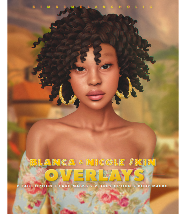 Alpha BLANCA NICOLE SKIN OVERLAYS EXTRAS by simsfinds - The Sims 4 Custom Content