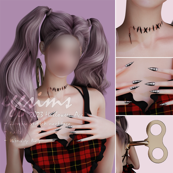 Alpha [EGGSIMS] Halloween Acc Set by simsfinds - The Sims 4 Custom Content