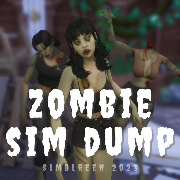 Mix Zombie Sim Dump Simblreen 2023 by simsfinds - The Sims 4 Custom Content