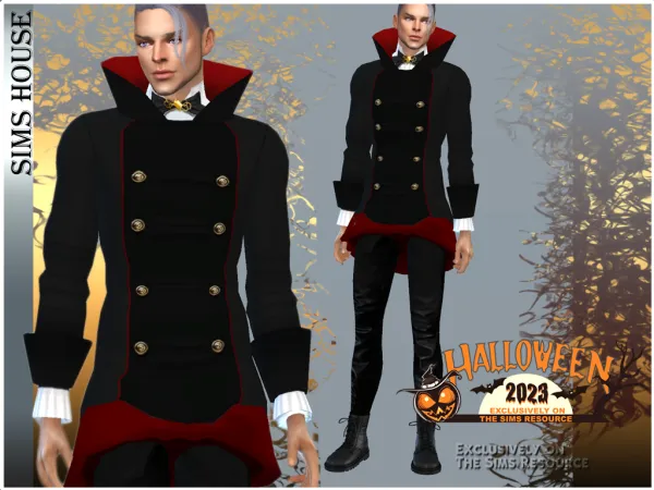 Alpha VAMPIRE OUTFIT by simsfinds - The Sims 4 Custom Content