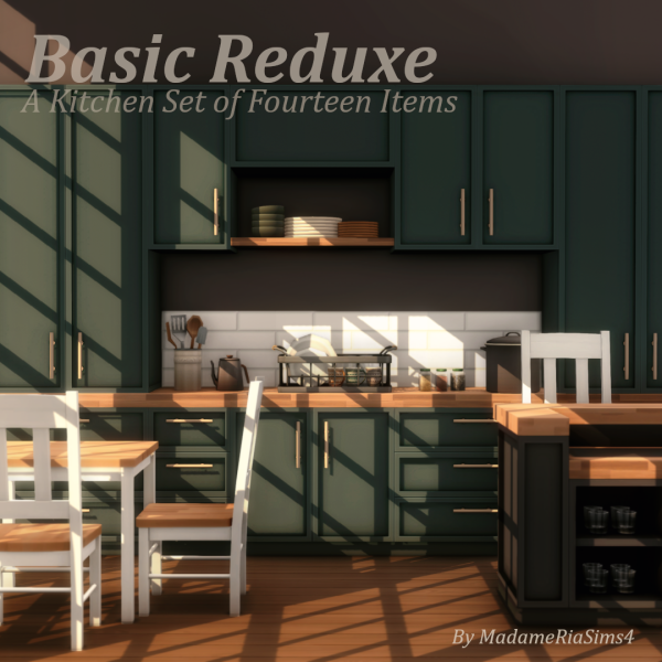 Maxis Match Basic Reduxe Kitchen by simsfinds - The Sims 4 Custom Content