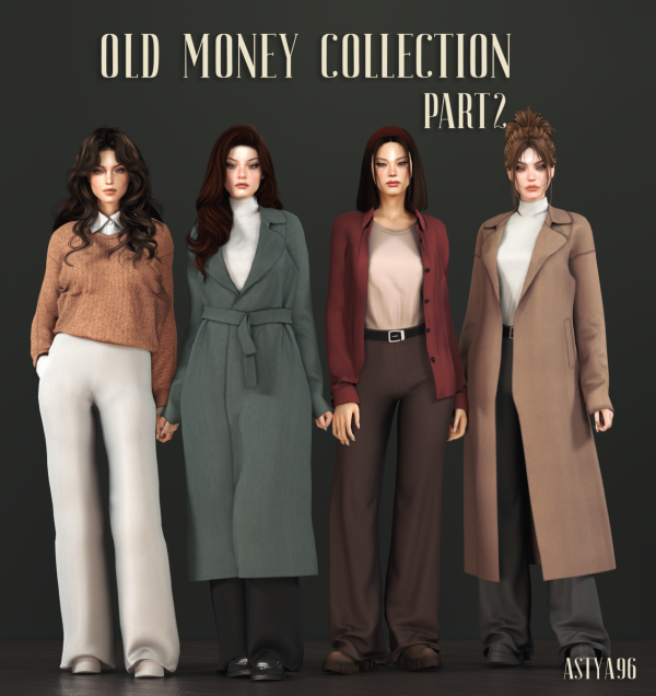 Alpha Old Money Collection pt2 September 2023 Collection by simsfinds - The Sims 4 Custom Content