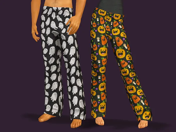 Halloween PJ Pants by simsfinds - The Sims 2 Custom Content