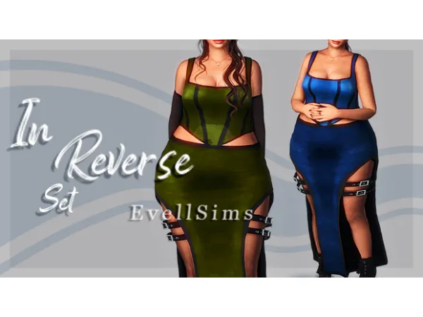 Alpha In Reverse Set by simsfinds - The Sims 4 Custom Content