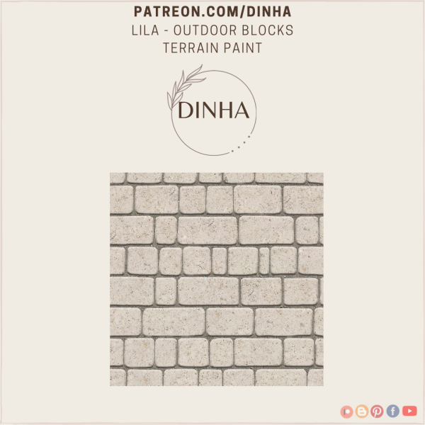 Mix Lila Outdoor Blocks Terrain paint by dinhagamer - The Sims 4 Custom Content