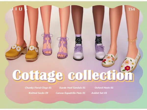 Mix Cottage collection 02 by simsfinds - The Sims 4 Custom Content