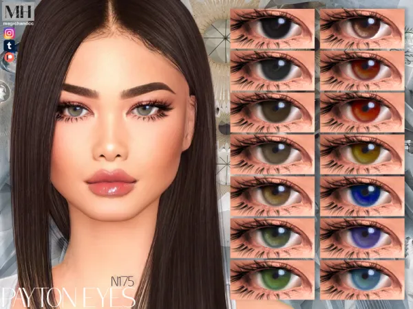 Alpha Payton Eyes N175 by magichandcc - The Sims 4 Custom Content