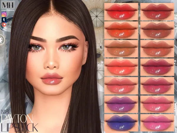 Alpha Payton Lipstick N180 by magichandcc - The Sims 4 Custom Content