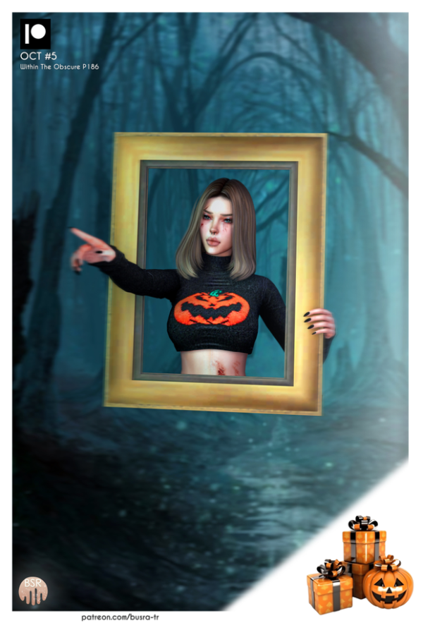 Alpha HALLOWEEN GIFT WITHIN THE OBSCURE P186 by simsfinds - The Sims 4 Custom Content