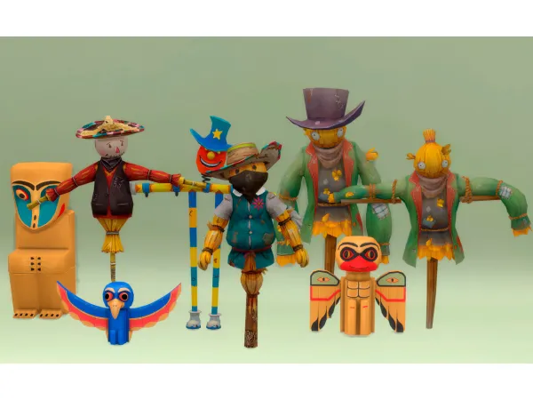 Mix TotemScareCrow Reunion by simsfinds - The Sims 4 Custom Content