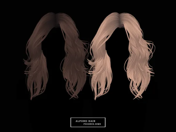 Alpha Alford Hair by phoenixsims4 - The Sims 4 Custom Content