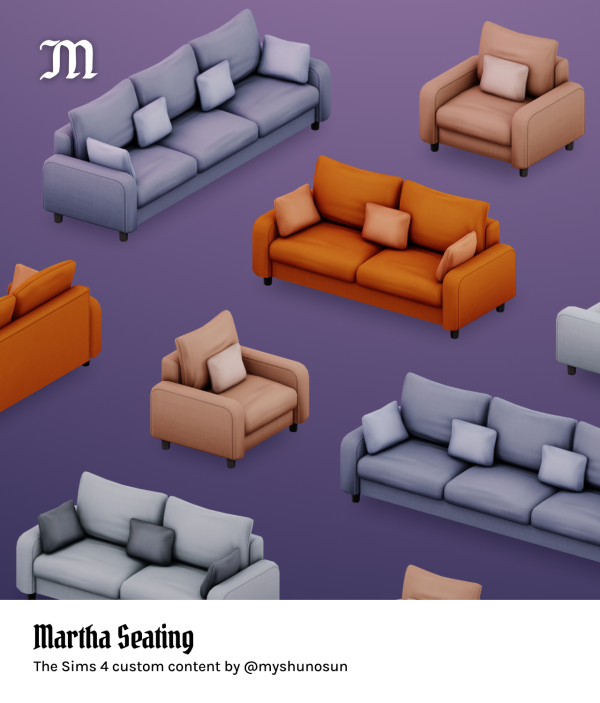 Maxis Match Martha Seating by simsfinds - The Sims 4 Custom Content
