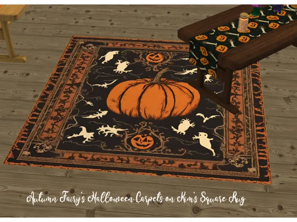 AutumnFairys Sims 4 Halloween Carpets by simsfinds - The Sims 2 Custom Content