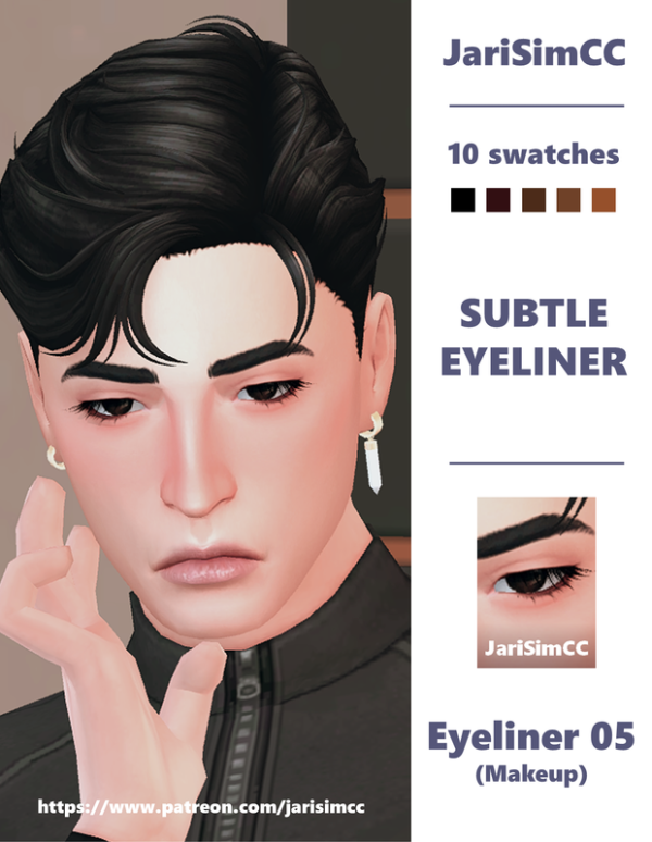 Maxis Match JariSimCC Eyeliner 05 by simsfinds - The Sims 4 Custom Content