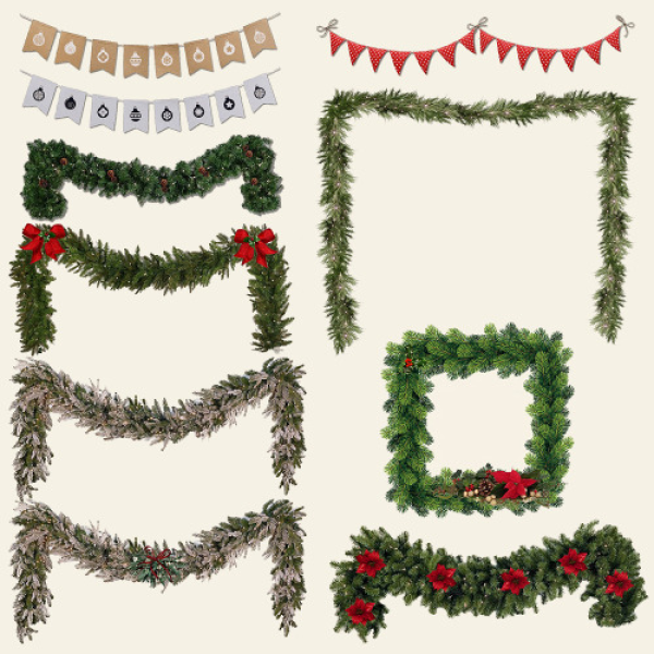 Alpha Xmas Garlands 2019 by simsfinds - The Sims 4 Custom Content