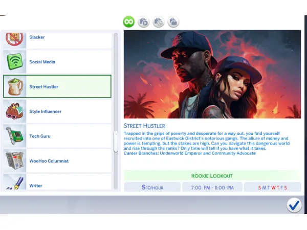 Mix Street Hustler by Arousedpalms - The Sims 4 Custom Content