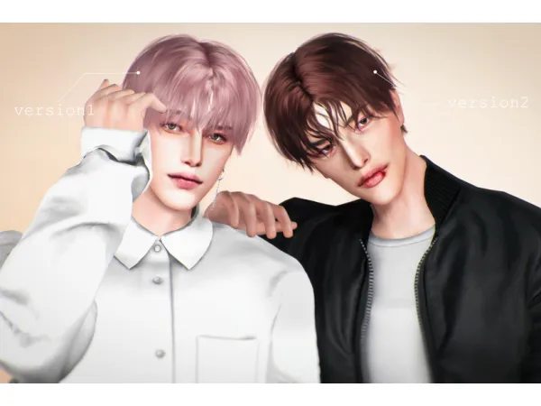 Alpha Hair 06_Flying Perm by simsfinds - The Sims 4 Custom Content