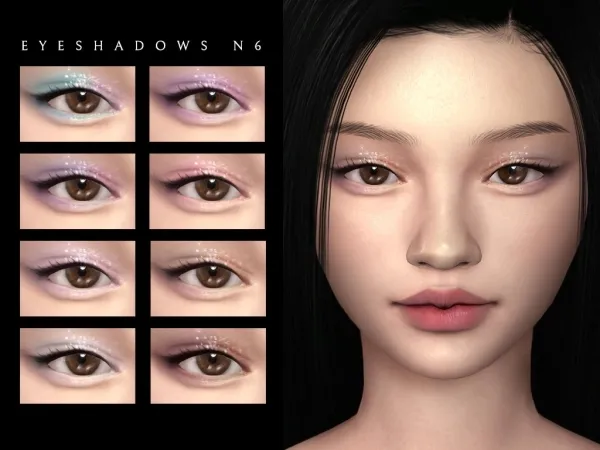 Alpha Eyeshadows N6 by Lutessasims - The Sims 4 Custom Content
