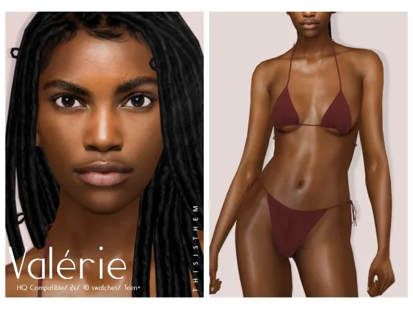 Alpha [THISISTHEM] Valérie Skin Overlay - The Sims 4 Custom Content