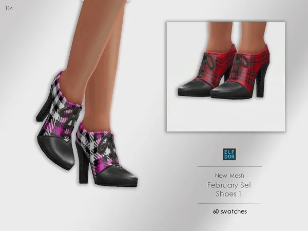 Mix Vintage High Heels Shoes by elfdor - The Sims 4 Custom Content