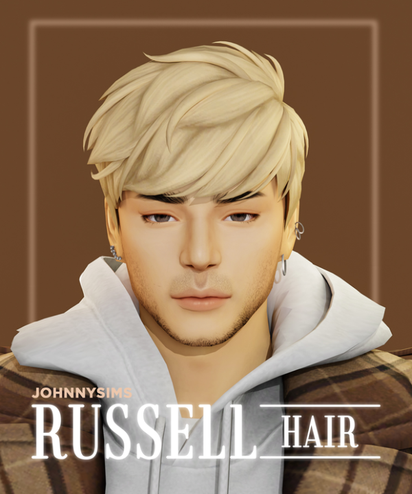 Maxis Match Russell Hair by simsfinds - The Sims 4 Custom Content