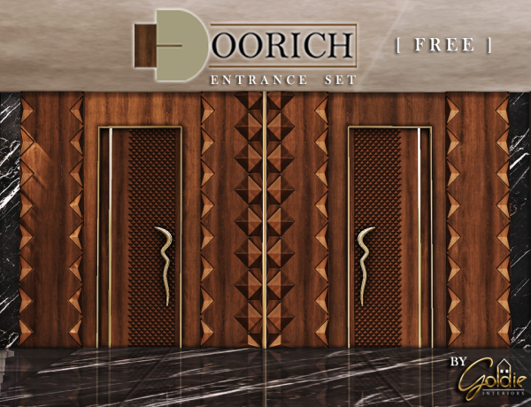 Alpha DooRich (Free) by goldie_s4 - The Sims 4 Custom Content