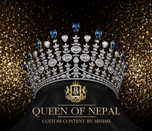 Alpha QUEEN OF NEPAL CROWN by simsfinds - The Sims 4 Custom Content