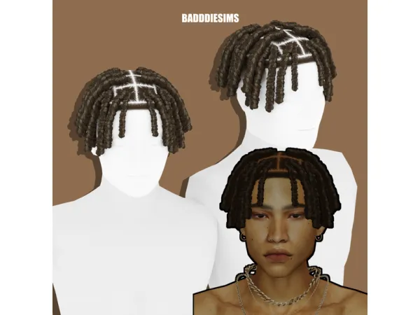 Alpha TRAVIS HAIR - The Sims 4 Custom Content