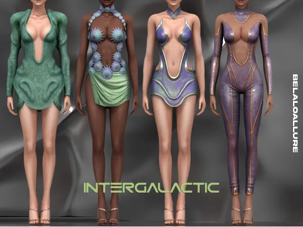 Alpha Belaloallure_Intergalactic collection by simsfinds - The Sims 4 Custom Content