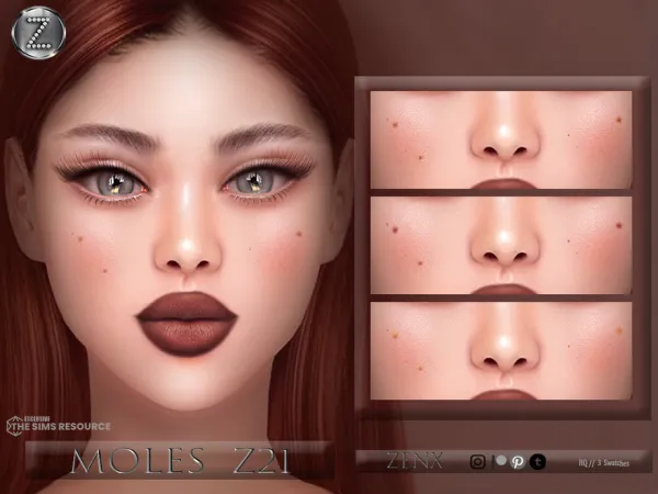 Alpha ZENX MOLES Z21 by zenx - The Sims 4 Custom Content