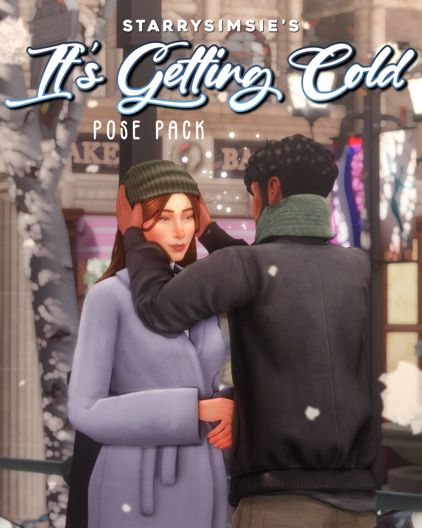 Maxis Match It's Getting Cold Pose Pack by simsfinds - The Sims 4 Custom Content