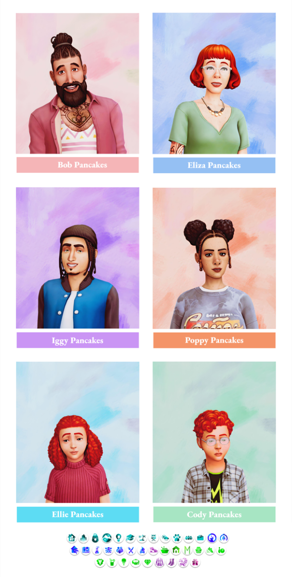 Maxis Match The Pancakes Family by simsfinds - The Sims 4 Custom Content