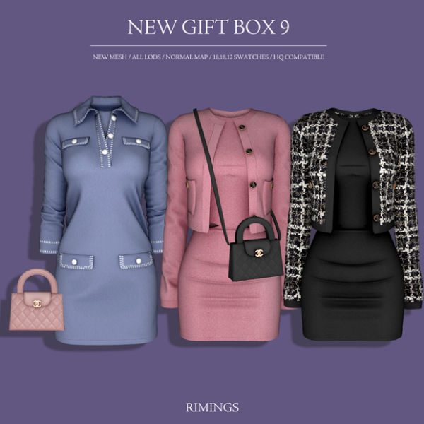 Alpha [RIMINGS] NEW GIFT BOX 9 by simsfinds - The Sims 4 Custom Content