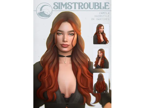 Maxis Match Camila Hairstyle by simstrouble - The Sims 4 Custom Content
