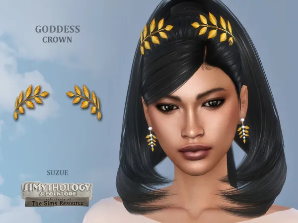 Alpha SIMythology Goddess Crown by simsfinds - The Sims 4 Custom Content