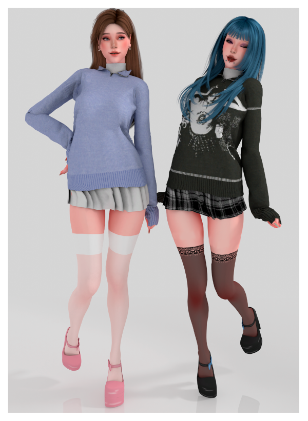 Alpha KITTEN STAY CUTE IN WINTER MINI COLLECTION by ohmybunnny2 - The Sims 4 Custom Content