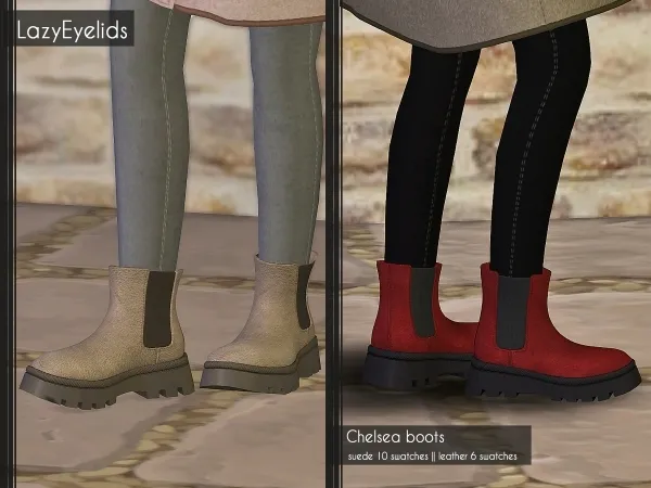 Alpha Chelsea boots - The Sims 4 Custom Content