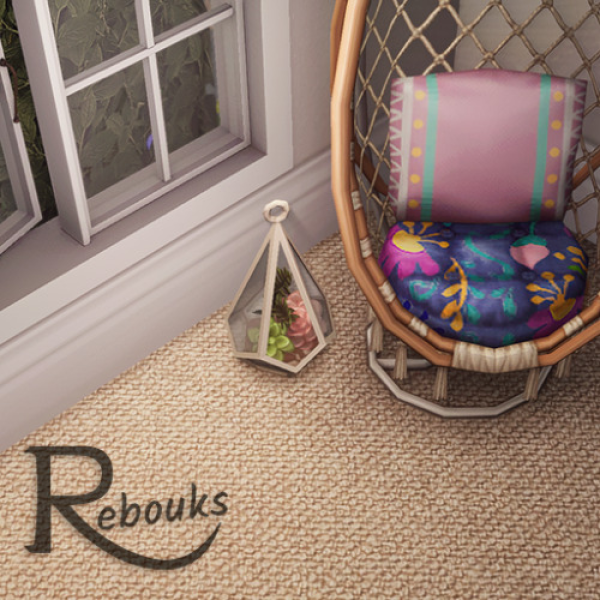 Mix Carpet 3 Woven by simsfinds - The Sims 4 Custom Content