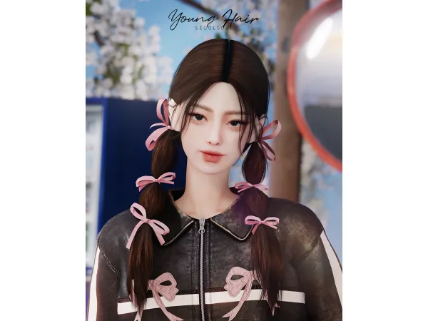 Alpha Young Hair - The Sims 4 Custom Content