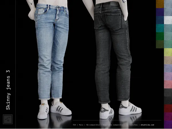 Alpha Skinny jeans 3 - The Sims 4 Custom Content