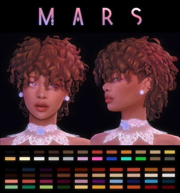 Maxis Match Mars hair by simsfinds - The Sims 4 Custom Content