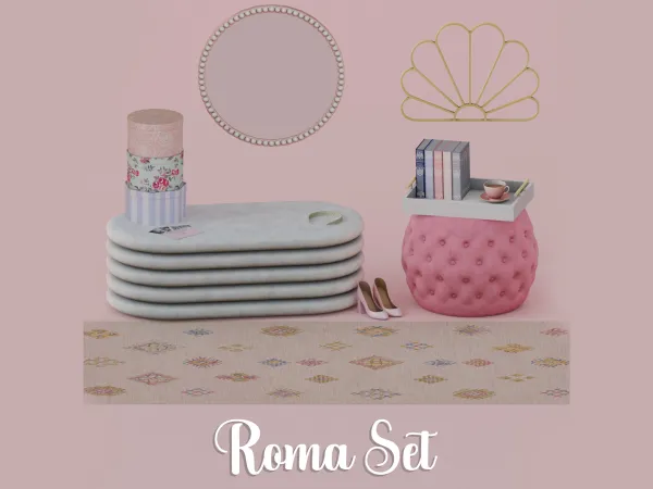 Alpha Roma Set by simsfinds - The Sims 4 Custom Content